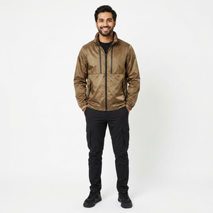 Top Quality Men's Casual Windbreaker <b>Jacket</b> Hooded Solid Pattern <b>Leather</b> Fabric Plus Size <b>Winter</b> Slim Fit - Product Image 1