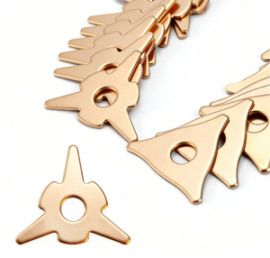 Jeu de plaquettes triangulaires et rondes en cuivre pour débosselage, pour machine de réparation de <span class=keywords><strong>carrosserie</strong></span> sans peinture (PDR) et outils de débosselage - Product Image 1