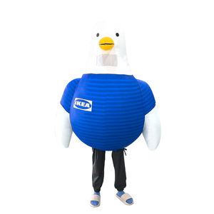 <b>Air</b> <b>Dancer</b> Inflatable Duck Cartoon Model 6-8 Ft Blue Silk Screen Printing Advertising Display - Product Image 4