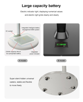 Téléviseur intelligent portable FHD 32 pouces sur roulettes, écran LCD, Android, batterie, télécommande vocale, écran tactile, téléviseur mobile pour la maison
