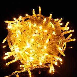 10m 100 Led guirnalda árbol de Navidad de la luz de hadas impermeable Jardín de la casa de fiesta al aire libre decoración Festival de la linterna cadena