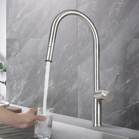 Robinet mélangeur de cuisine thermostatique en acier inoxydable avec douchette extractible et filtre à eau potable – Vente en gros