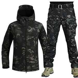 Jinteng Goedkope Haai Huid Warm Houden Pak Camouflage Pluche Kleding Verdikt Pak Herfst En Winter Tactisch Softshell Uniform