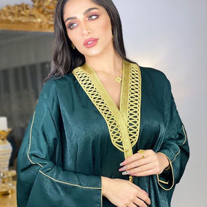 رداء إسلامي بأكمام جناح الخفاش سترة طويلة ملابس نسائية مسلمة - Product Image 6