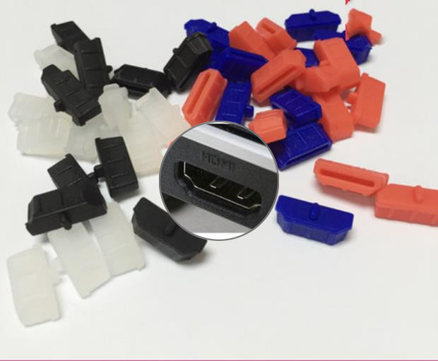 High Definition Multimedia Interface Female Rubber Silicone HDMI Anti Dust Plug Stopper Cover Cap