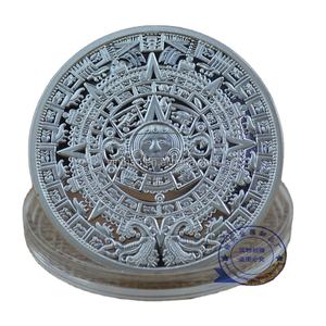 Calendrier maya pièce placage argent échantillons gratuits ventes pièce mexicaine de qualité supérieure - Product Image 1