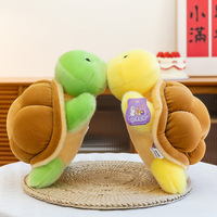 Peluche Tortue Authentique, Jouet en Peluche Tortue, Compagnon de Lit, Coussin de Canapé, Polyester Coton PP