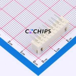 WAFER-XH2.54-9PWZ-Y62 Wire-to-Board Pin Header Bent Lead Through Hole,P=2.5mm Connector 1x9P 2.5mm Right Angle Insert XH - Product Image 2