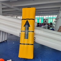 Vente en gros usine : Radeau gonflable de course d'équipe 2x0.8m en PVC, jouet de défi collectif pour activités sportives