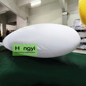 Helium quảng cáo RC blimp 5 Meter phòng tập thể dục Auditorium LED Inflatable khí cầu với bên ngoài treo biểu ngữ - Product Image 2