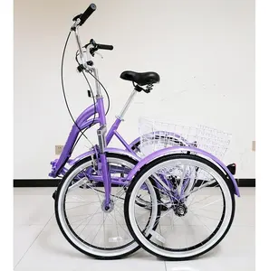 24Inch Mua Sắm Xích Lô Gấp Ba Bánh Người Lớn Trike Để Bán