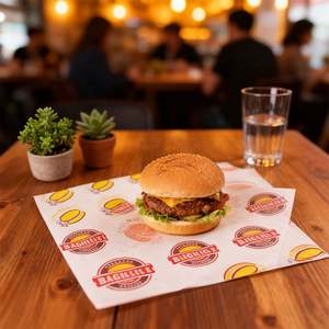 Papel de Cera Reutilizable al por Mayor con Logotipo Personalizado para Restaurantes, Sándwiches, Hamburguesas - Product Image 6