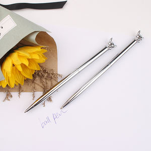 ปากกาลูกลื่นลายหัวบูลด็อกการ์ตูนเคลือบโครเมียม ดีไซน์สวยน่ารัก เหมาะสำหรับเป็นของขวัญ พร้อมสกรีนโลโก้ตามสั่ง - Product Image 3