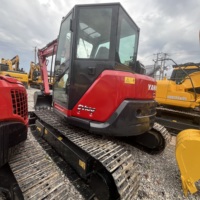 Yanmar SV100 Miniexcavadora de 10 Toneladas con Brazo Giratorio, Original de Japón, Usada, Hidráulica, para Espacios Estrechos, Construcción Agrícola