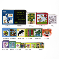 Mainan Promosi OEM Cetak Kustom Mini Puzzle Geser Plastik Permainan Blok Bergerak Persegi Puzzle Geser Kosong