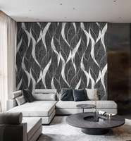 Panneau mural décoratif en PVC effet marbre, composite ondulé, imperméable et ignifuge, haute brillance, pour salon, hôtel et villa
