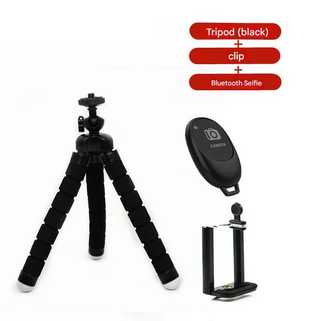 Vicsound Portable Octopus Flexible Mini 6-Leg Folding Lightweight 60g Phone Tripod Flip Lock Convenient Smartphone Stand Vlog