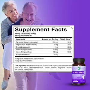 Yetişkinler İçin Sağlık Takviyesi Kalsiyum Vitamin D ve K Tabletleri Eklem Sağlığını Destekler Bağışıklık Sistemini Geliştirir Tabletler - Product Image 2