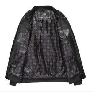 Vente en gros de vestes décontractées classiques en cuir artificiel pour hommes, manteau en cuir durable - Product Image 3