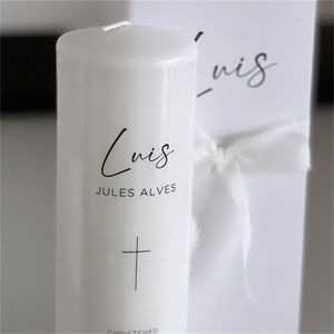 Weddells <span class=keywords><strong>bautizo</strong></span> regalos <span class=keywords><strong>bautizo</strong></span> artesanía Pilar vela - Product Image 3