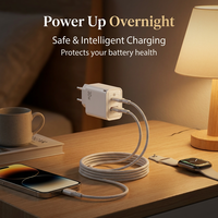 Chargeur compact 30W double port USB-C USB-A rapide universel US EU 30W pour téléphone et ordinateur portable