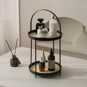 Multifunctional <b>Desktop</b> Storage Rack 2 Tier Iron Cosmetic Organizer For Perfume Makeup Display - Product Image 2