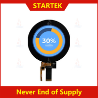 Layar LCD TFT bulat 3.4 inci, resolusi 800*800 430, modul LCD kategori produk Panel Display kecil IPS antarmuka nits MIPI