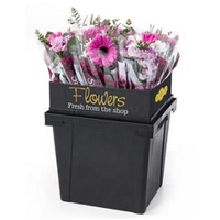 Seau en plastique Procona pour le transport de fleurs coupées, conteneur pour l'emballage et la présentation de fleurs fraîches