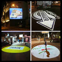 Proyektor Gobo Laser LED Tahan Air Ip67 Murah untuk Luar Ruangan, Halloween, Natal, Pernikahan, Logo Kustom, Tanda, Lampu Iklan