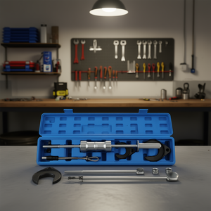 Juego de herramientas para extracción de semieje de rueda de acero DB, extractor de junta homocinética interna, martillo deslizante, herramientas de reparación BMW, estuche rígido azul - Product Image 2