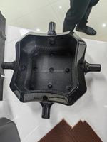 Cadre de drone ignifuge à hélice en fibre de carbone d'usinage CNC personnalisé et pièces de drone pour voitures et sacs Woven Technics