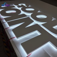 Signalétique LED 3D rétroéclairée personnalisée pour extérieur avec télécommande pour la maison, le bureau, les mariages et les entreprises