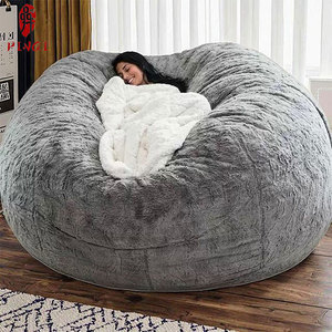 Oferta Especial: Funda para Puff Gigante Redondo, Sofá Cama Grande, Sofá Puff Grande, Relleno para Puff Gigante, Sofás Puff Gigantes - Product Image 1