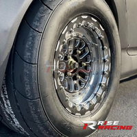 Jantes en alliage d'aluminium forgé RISE 15-18 pouces Drag Racing Beadlock pour Corvette Z06 GT-R RS3 Huracan Hellcat pour R8