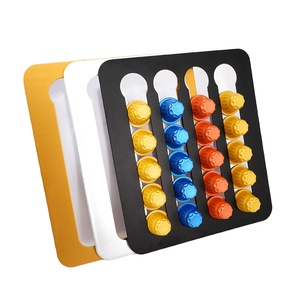 Noir pour <span class=keywords><strong>NESPRESSO</strong></span> Caps Cafétéria Pod Distributeur pour Café Capsules Titulaire Support De Stockage Porta Capsules - Product Image 1