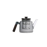 Service à thé en verre au design moderne minimaliste de luxe léger, pot à infuser résistant aux hautes températures, idéal pour le salon ou le bureau