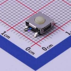 UK-B02130G31-BN-SP18Y Tactile Switch SMD Switch Single Pole Single Throw Round Button 1.8N Vertical Mount - Product Image 1