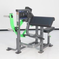 Nouveau design, trois plaques réglables, équipement de musculation commercial Q235 galvanisé, curl de bras pour la musculation