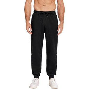 FOXA Men's Fleece Lined Joggers Cotton Athletic Sweat Pants With Zipper Pockets Casual Heavyweight <b>Lounge</b> Pants - Product Image 4