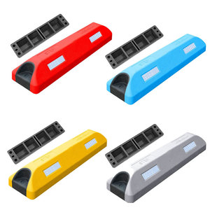 Chống va chạm xe Stopper cao su nhựa không gian đậu xe định vị sàn bánh xe thiết bị đỗ xe cảnh báo giao thông cho chủ xe - Product Image 1
