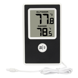 FT0405 مقياس حرارة داخلي خارجي مع مسبار درجة حرارة مقاوم للماء للاستخدام المنزلي لحديقة غرفة الأطفال - Product Image 6