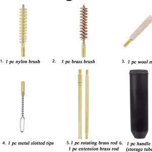 Copper Wire Gun Barrel <b>Brush</b> 9mm Soft Bristle Cleaning Tool For Hardware <b>Dust</b> Removal - Product Image 5