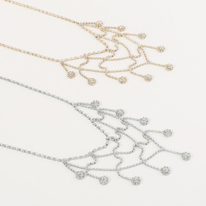 <span class=keywords><strong>Collana</strong></span> a <span class=keywords><strong>Catena</strong></span> per Bambini in Lega di Zinco <span class=keywords><strong>Dorata</strong></span> con Nappe e Strass di Cristallo, Stile Vintage, alla Moda, per Anniversario - Product Image 6