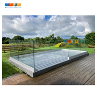 HJ Building Manufacturer Canal en U en aluminium de haute qualité pour balcon monté sur le dessus pour garde-corps en verre de 10mm utilisés à l'extérieur
