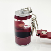 Porte-clés en forme de canette de cola, avec cordon, personnalisable avec logo, vente en gros, fabricant de porte-clés