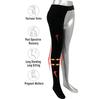 Bas de contention médical à compression simple, 70 % nylon 30 % élasthanne, 3 niveaux de compression, gamme complète de tailles