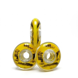 Patins à roulettes de hockey pour enfants et adultes 76A, double dureté, roues en PU 72mm 76mm 80mm, rebond élevé SHR pour patinage libre intérieur/extérieur sur <span class=keywords><strong>glace</strong></span> - Product Image 2