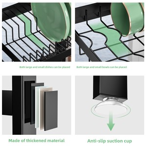 Escurridor de Platos Extensible para Fregadero, Organizador Ajustable de Acero Inoxidable para Encimera de Cocina, Almacenamiento para Fregadero Doméstico - Product Image 2