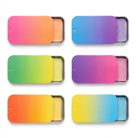 Boîte coulissante rectangulaire en métal personnalisée pour l'emballage de produits cosmétiques et d'articles de voyage – Vente en gros