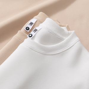 Sweatshirts simples vêtements pour hommes sweat à capuche personnalisé surdimensionné doublé polaire noir unisexe personnalisé 620gsm sweats à capuche lourds - Product Image 4